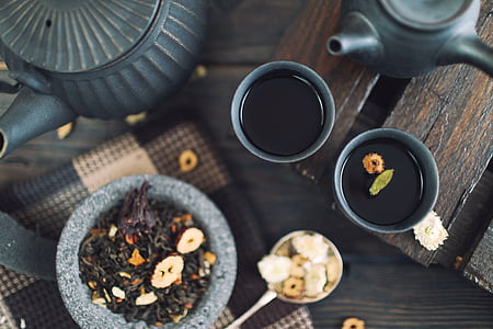 black granite spice tea and teapot thumbnail