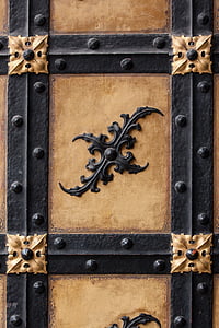 goal, door, wood, metal, brass, old thumbnail