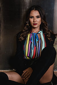 Photo of Woman Wearing Multi-colored Top thumbnail