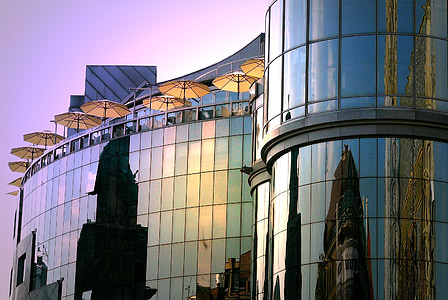 glass walled buildings during daytime thumbnail