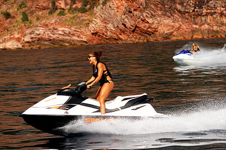 woman riding on personal watercraft thumbnail