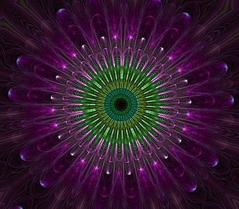 purple and green mandala thumbnail