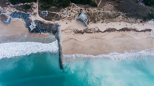aerial view of seashore thumbnail