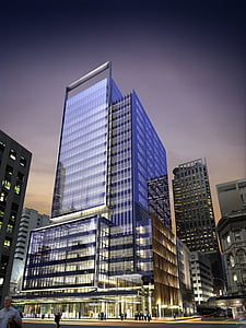 structural shot of building under cloudy sky thumbnail
