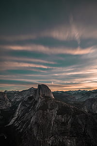 time lapse photography of gray mountain range thumbnail