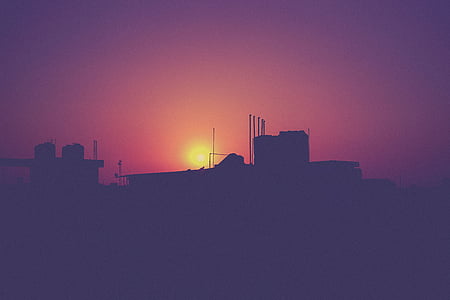 silhouette of ship during nigh time thumbnail