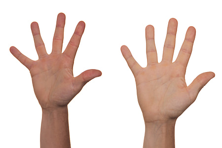 person's showing their right hands thumbnail