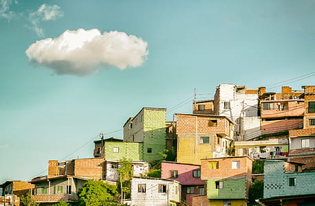 multicolored house concrete houses thumbnail