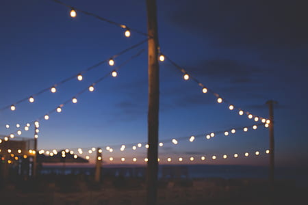 turned-on string lights thumbnail