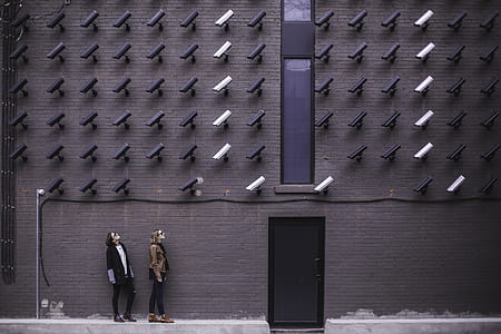 CCTV camera focused on two persons thumbnail