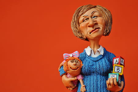 woman cartoon character thumbnail