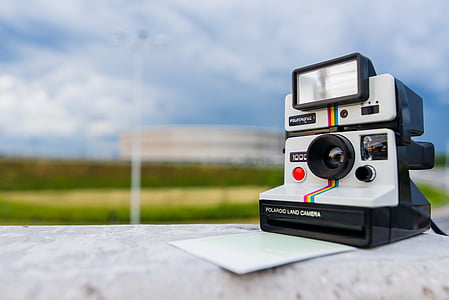 black and white Polaroid land camera thumbnail