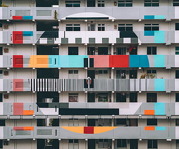 gray, and multicolored mid-rise building thumbnail