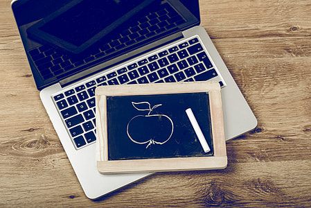 chalkboard with brown frame on Macbook Pro thumbnail