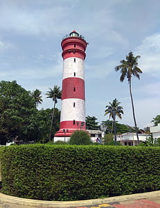 This is photo of Alleppey Light house which is also known as Alappuzha lighthouse. It is located in Alappuzha coastel line in Kerala. It is very near by to Alleppey beach. It is one of the main tourist attraction in Alleppey which was built in 1862 and mainly used for water transportation. Public is allowed to visit this light house in day time for very small fare. The top view is amazing and enjoy the coastel town of alleppey, Kerala. thumbnail