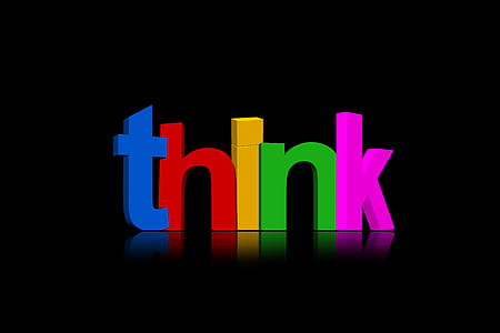 Think text illustration thumbnail