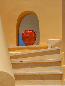 orange ceramic vase thumbnail