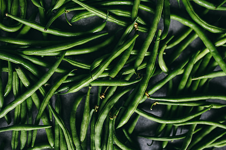 Parslel, cucumbers, green peas, and other greenery thumbnail