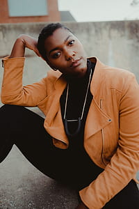 woman modeling jacket thumbnail
