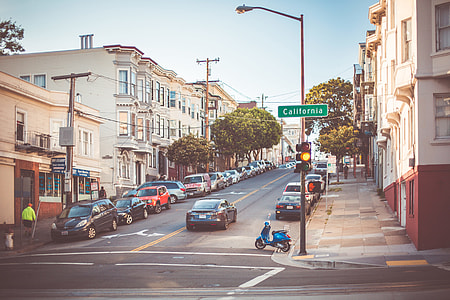 Random Shot of California Street Intersection thumbnail