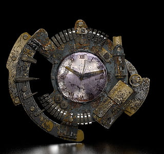 shallow focus white and blue clock thumbnail