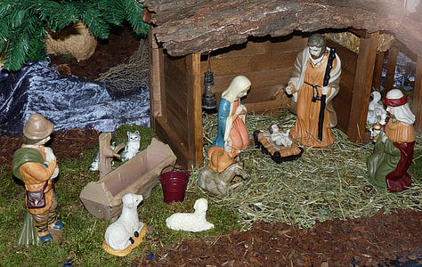 The Nativity figurine set vector art thumbnail