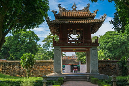 gray and brown shrine under blue sly thumbnail