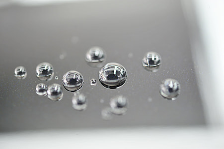 tiny water drops on glass surface thumbnail