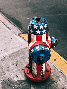 white, red, and, white fire hydrant thumbnail