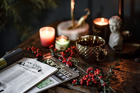 Books and Fresh Holly thumbnail
