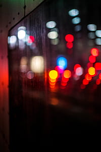 flat screen television displaying bokeh lights thumbnail