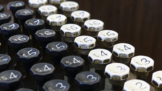 close up black and white cash register thumbnail
