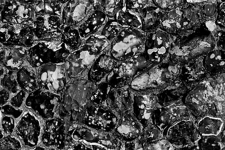 Close-up detail of an old flint wall in Devon, South West England thumbnail