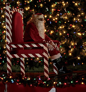 Santa Claus seating on chair thumbnail