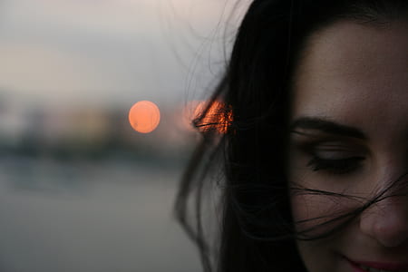 close-up photography of woman's face thumbnail