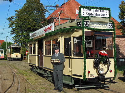 man standing beside train thumbnail