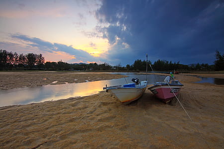 sea, dawn, landscape, nature thumbnail