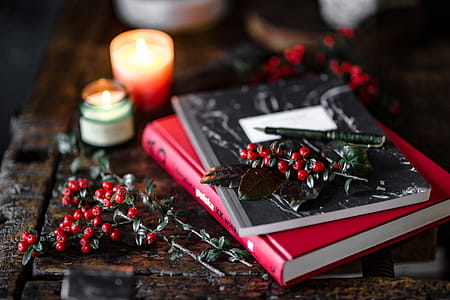 Books and Fresh Holly thumbnail