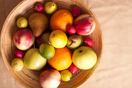 bunch of fruits on brown bowl thumbnail