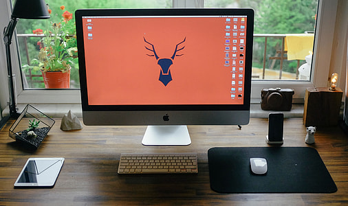 silver iMac with Apple Magic Keyboard and Mouse thumbnail