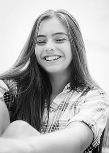 grayscale photo of a woman thumbnail
