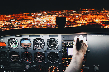 person's hand on pilot deck thumbnail