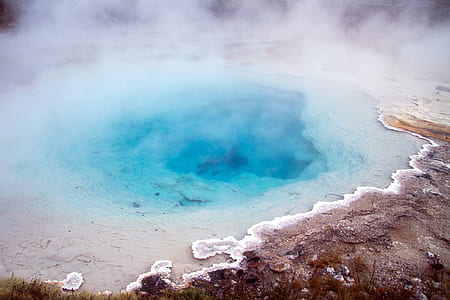 aerial photo of Geysir at daytime thumbnail