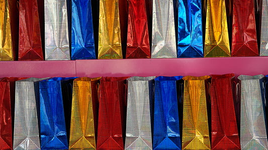 assorted-color paper bags thumbnail