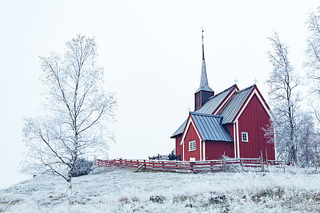 red and gray wooden house thumbnail