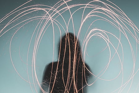 silhouette of a woman with drawing thumbnail