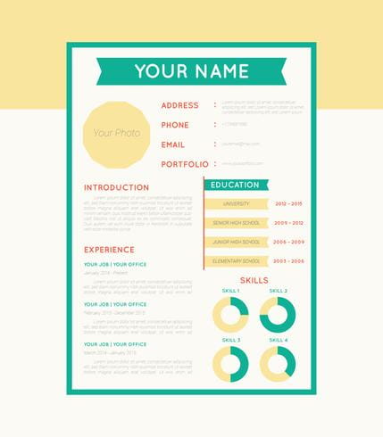Iconic Corporate Resume Vectors svg, ai, eps file