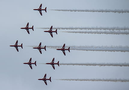 aircraft maneuvering above the sky thumbnail