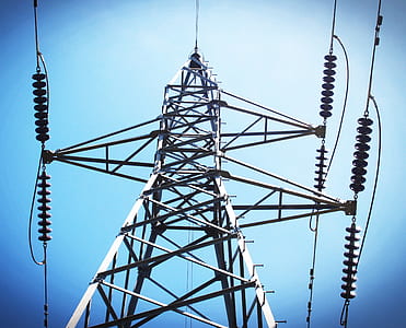 Low Angle View of Electric Post thumbnail