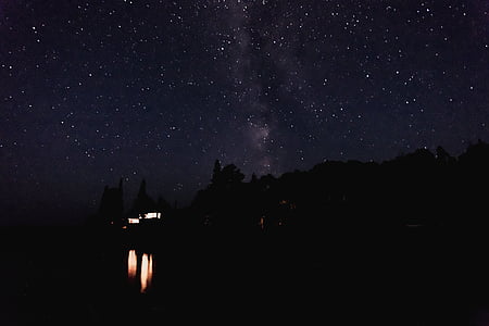 house taken under starry night thumbnail